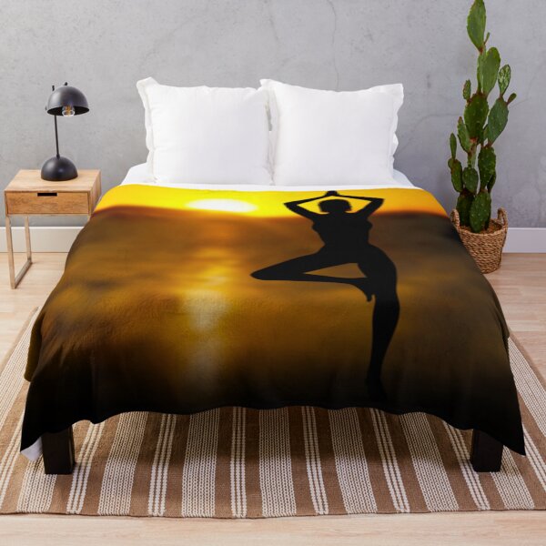 Item preview, Yoga Female by the Ocean at Sunset designed and sold by MarkUK97.