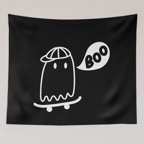 Item preview, Ghost Skateboard, Funny Halloween Design designed and sold by narinari32.