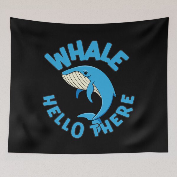 Item preview, Meme Whale Hello There Cute Blue Whale Graphic designed and sold by PatrickWeidle.