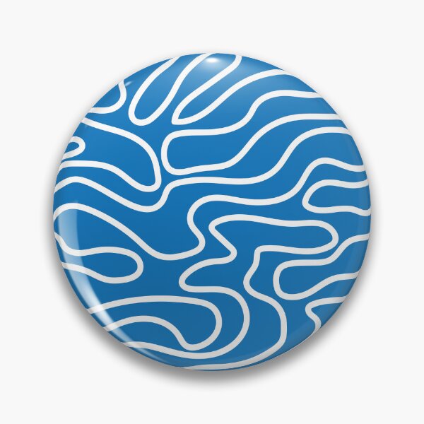 Item preview, Blue Wavy Lines Pattern designed and sold by JustCreate2016.