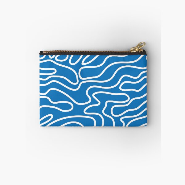 Item preview, Blue Wavy Lines Pattern designed and sold by JustCreate2016.