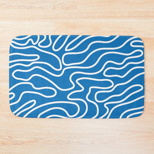 Item preview, Blue Wavy Lines Pattern designed and sold by JustCreate2016.