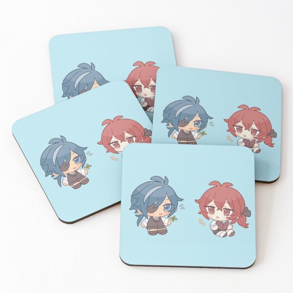 Item preview, Chibi Kaeya and Diluc - Genshin Impact designed and sold by Sara2806.