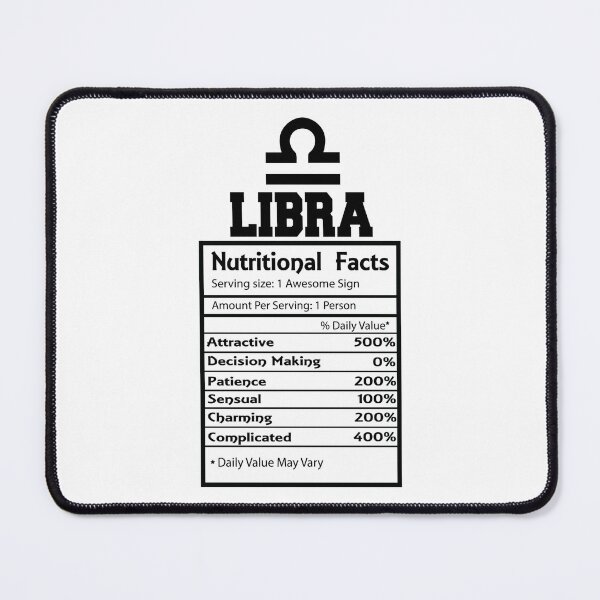 Item preview, Libra Nutrition Facts designed and sold by GuwdTCo.