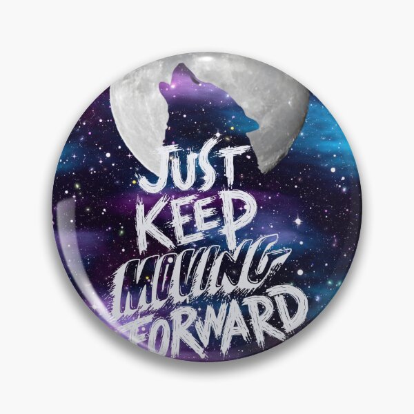 Item preview, Just Keep Moving Forward Starry Night Wolf designed and sold by TjsDesignsnMore.