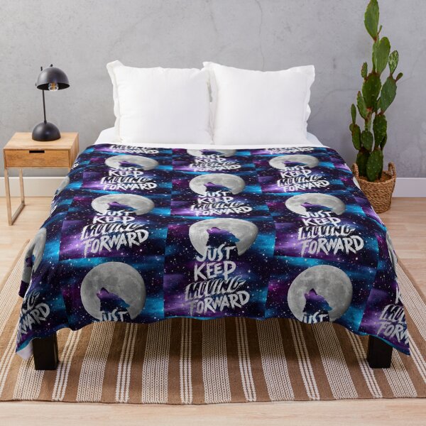 Item preview, Just Keep Moving Forward Starry Night Wolf designed and sold by TjsDesignsnMore.