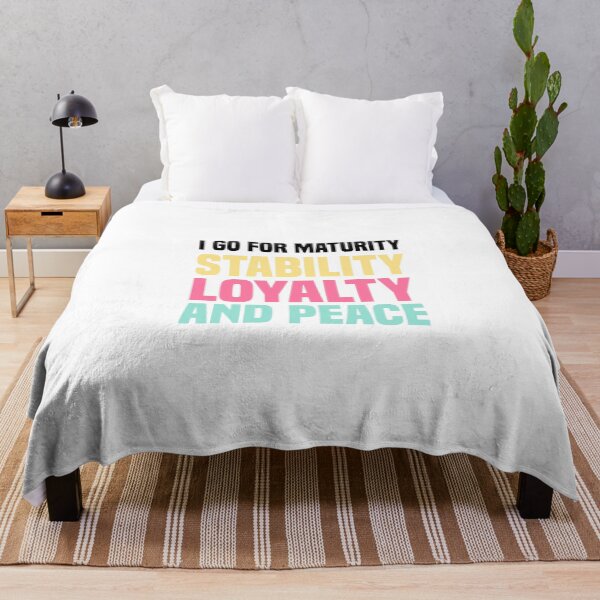 Item preview, i go for maturity, stability, loyalty and peace designed and sold by Crystakim.