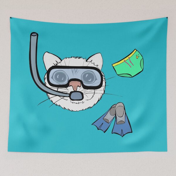 Item preview, cat Norman. diving designed and sold by Mikolasha.