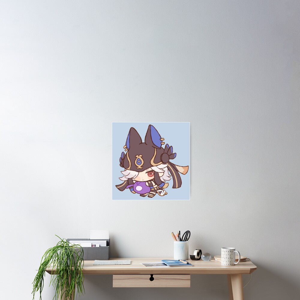 Cyno Chibi Kawaii Genshin Impact Poster For Sale By Sara2806 Redbubble 8160