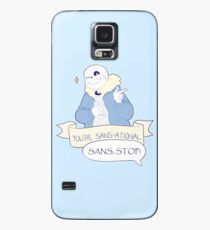 Du bist Sans-ational! - Undertale Sans Hülle & Klebefolie für Samsung Galaxy