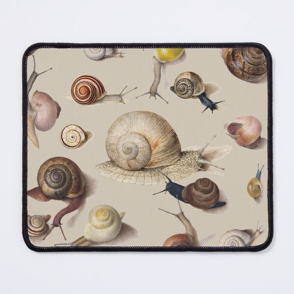 Item preview, Snail Garden Cute Animals snails watercolor illustration art designed and sold by antiqueart.