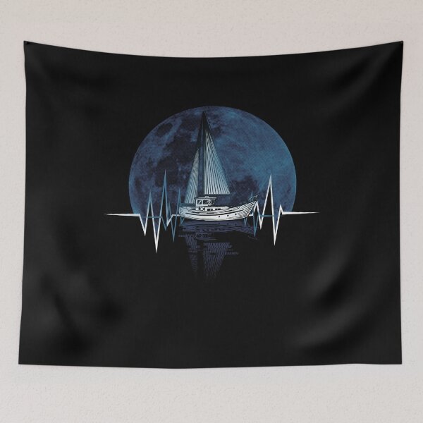 Item preview, Sailing heartbeat - funny sailor designed and sold by Captain Mood.