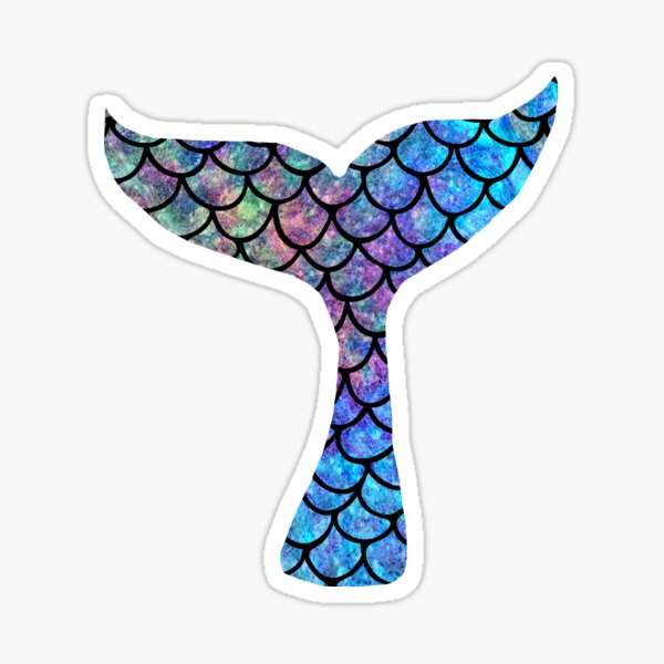 Mermaid Tail Sticker By Maryedenoa Redbubble