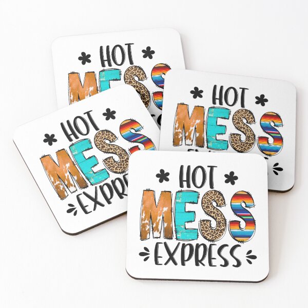Item preview, Hot Mess Express Country Western Animal Print Funny Quote designed and sold by ElishaKayne.