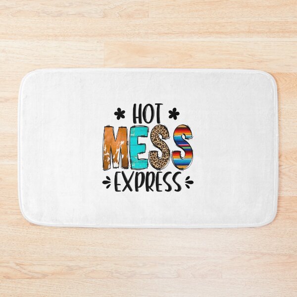 Item preview, Hot Mess Express Country Western Animal Print Funny Quote designed and sold by ElishaKayne.