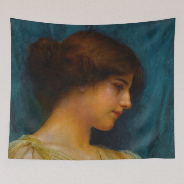 Item preview, John William Godward  Study of a girl’s head (1899) designed and sold by TeeARTHY.