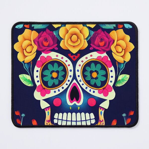 Item preview, Beautiful colorful design of a Dia de Los Muertos skull designed and sold by artofbelletz.