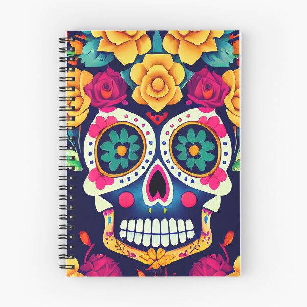 Item preview, Beautiful colorful design of a Dia de Los Muertos skull designed and sold by artofbelletz.
