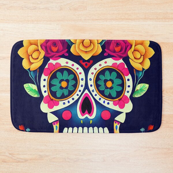 Item preview, Beautiful colorful design of a Dia de Los Muertos skull designed and sold by artofbelletz.