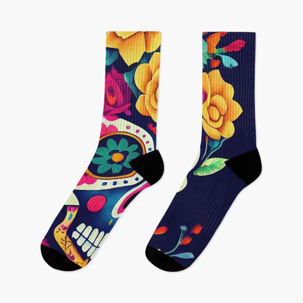 Item preview, Beautiful colorful design of a Dia de Los Muertos skull designed and sold by artofbelletz.