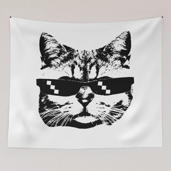 Item preview, Funny Cat Face With Funky Glasses designed and sold by Sara13t.