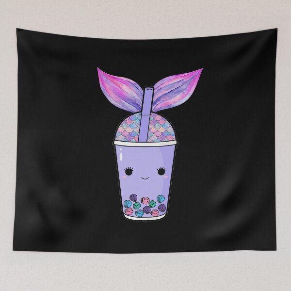 Item preview, Mermaid Boba Tea designed and sold by CreativeLevelUp.