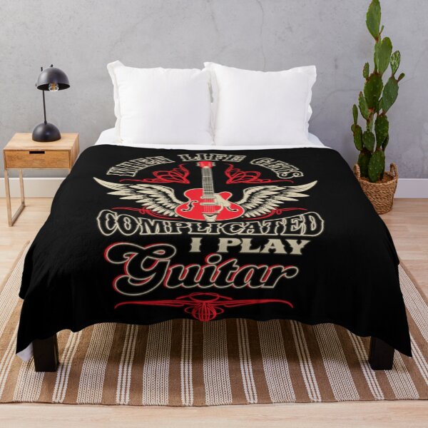 Item preview, The Best Way to Deal with Complicated Life Problems? Play the Guitar!- Guitarist Guitar - Guitar Player - Guitar Musician Guitar Lover - Guitarists - Guitar Dad - Funny Guitar Quotes designed and sold by mebyme.