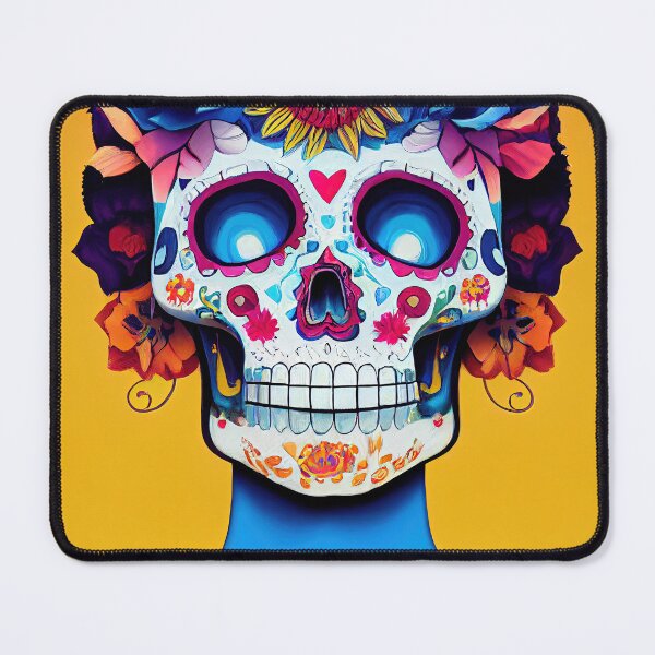 Item preview, Beautiful colorful design of a Dia de Los Muertos skull designed and sold by artofbelletz.