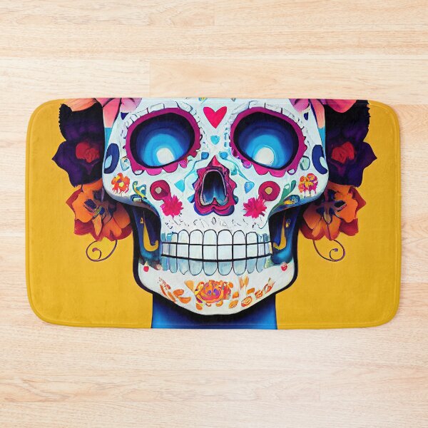 Item preview, Beautiful colorful design of a Dia de Los Muertos skull designed and sold by artofbelletz.