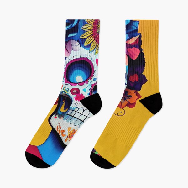 Item preview, Beautiful colorful design of a Dia de Los Muertos skull designed and sold by artofbelletz.