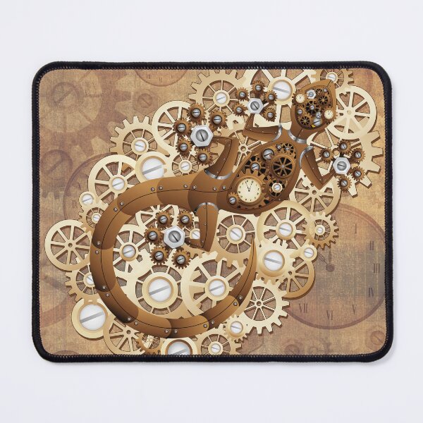 Item preview, Steampunk Gecko Lizard Vintage Retro Style Machine designed and sold by BluedarkArt.