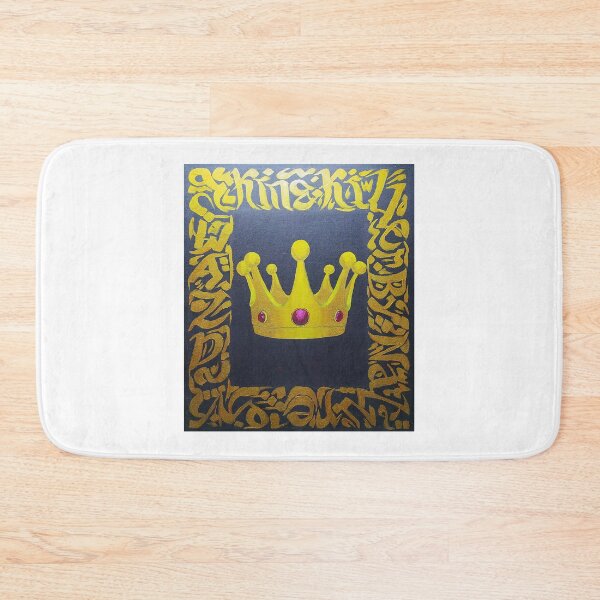 Item preview, crown gold-calligraphy-king designed and sold by WAZDart.