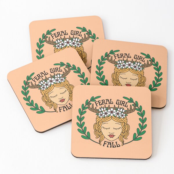 Item preview, Feral Girl Fall designed and sold by wickedsticker.