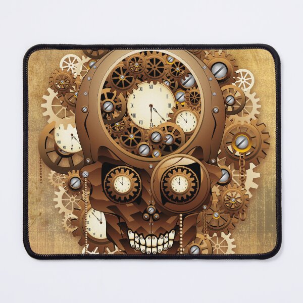 Item preview, Skull Steampunk Vintage Retro Style Machine designed and sold by BluedarkArt.