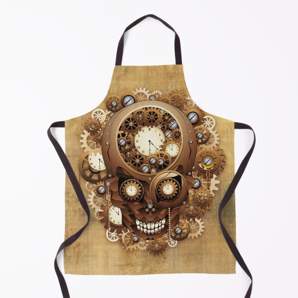 Item preview, Skull Steampunk Vintage Retro Style Machine designed and sold by BluedarkArt.
