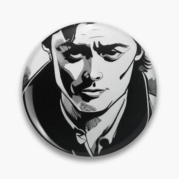 Item preview, Alain Delon portrait drawing designed and sold by artofbelletz.