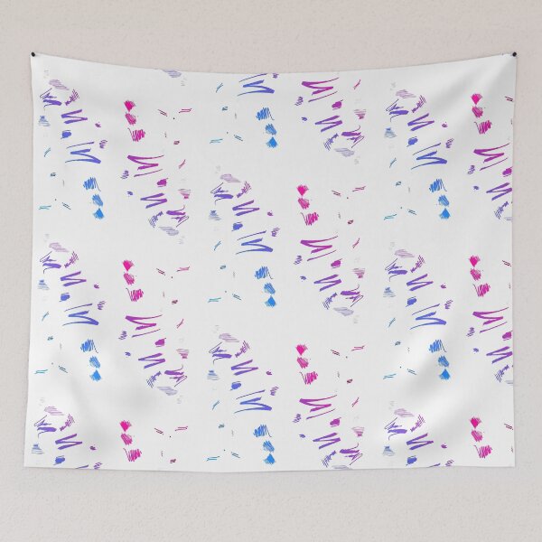 Aperçu de l'œuvre Bleu Rose 80's Sketch Vibe Abstract Pattern Transparent BG créée et vendue par srhosterman.