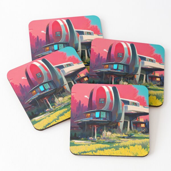 Item preview, Retro Future Home in the Burbs, Fantasy Art designed and sold by Itaya Art.