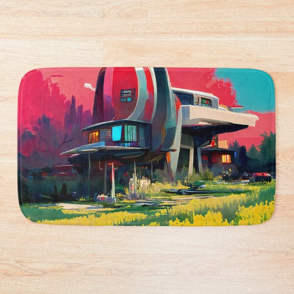 Item preview, Retro Future Home in the Burbs, Fantasy Art designed and sold by Itaya Art.