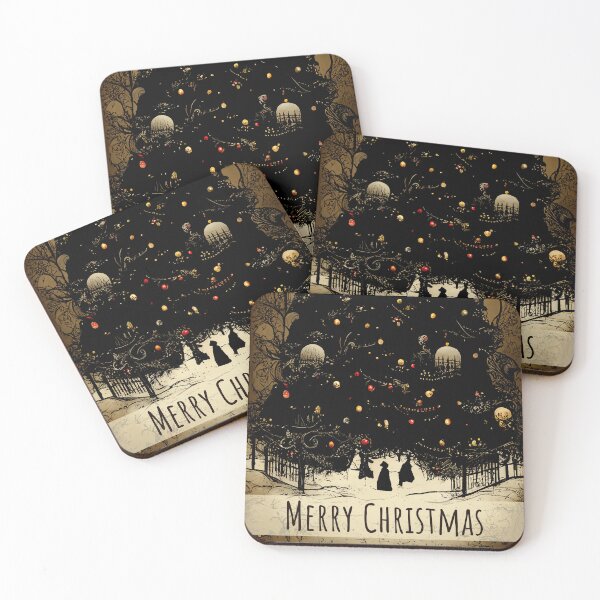 Item preview, Goth Christmas Tree Greetings designed and sold by JinxedMonster.