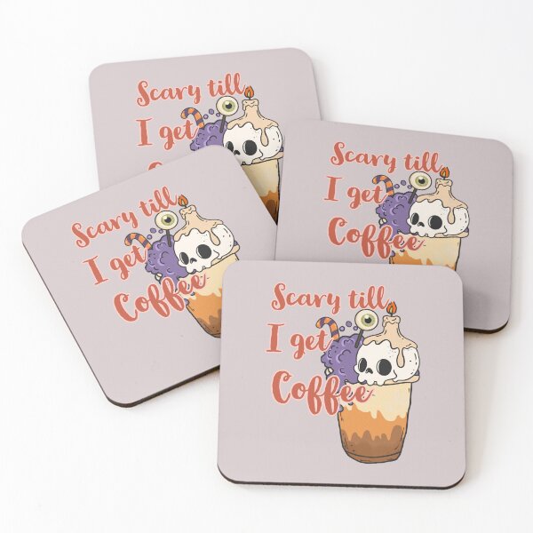 Item preview, Halloween With Coffee Vibes designed and sold by IKERAS.