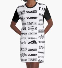 Borderlands Weapon Manufacturers Graphic T-Shirt Dress