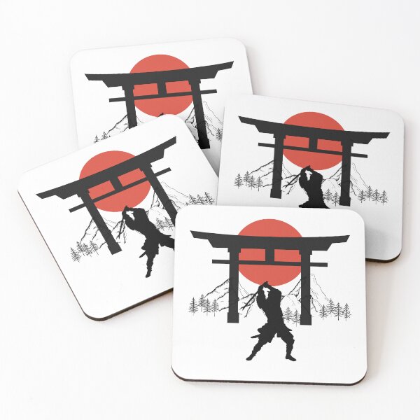 Item preview, red moon samurai designed and sold by Soofingscapes.
