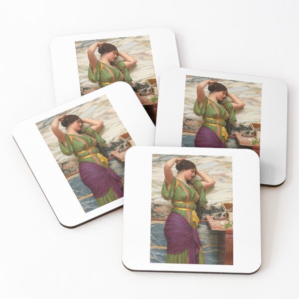 Item preview, John William Godward   A Fair Reflection (1915) designed and sold by TeeARTHY.