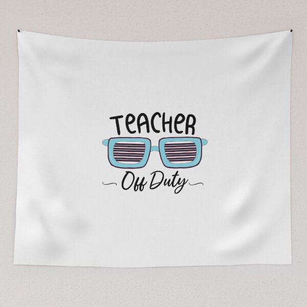 Item preview, teacher off duty with bleu glassess illustration designed and sold by Crystakim.