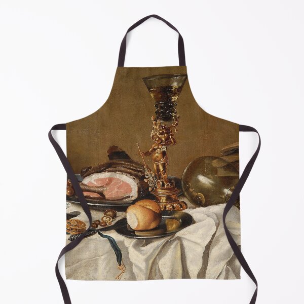 Item preview, Pieter Claesz Still life with ham, books and ornamental vessels designed and sold by OldTimeArt.