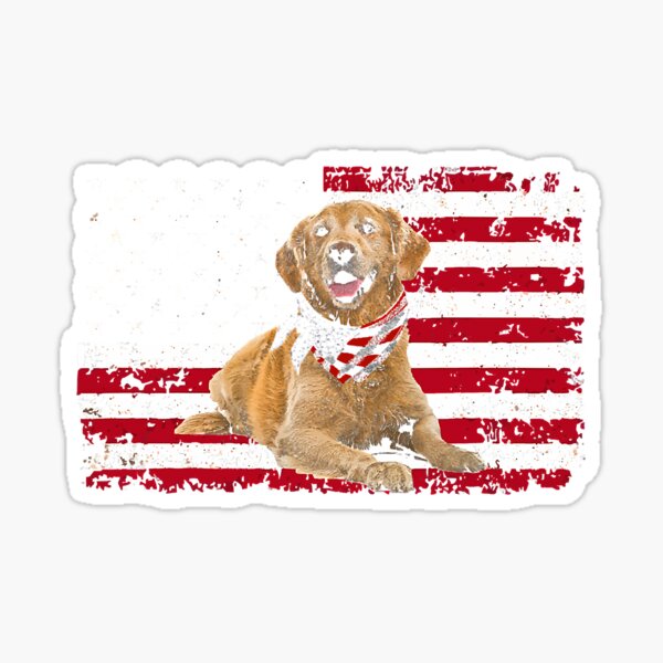 "Labrador Bandana American Flag Dog" Sticker for Sale by DallinLebsack Redbubble