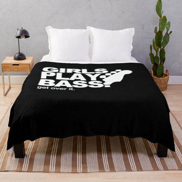 Item preview, Girls Play Bass Get Over It - Guitarist Guitar - Guitar Player - Guitar Musician Guitar Lover - I Love Guitar - Guitarists - Guitar Dad - Funny Guitar Quotes - Guitar Illustration T-shirts designed and sold by mebyme.