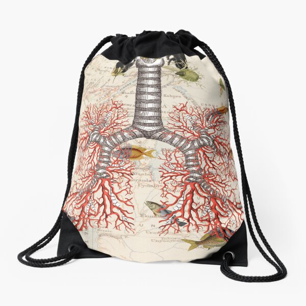 "Breathe deeply" Drawstring Bag