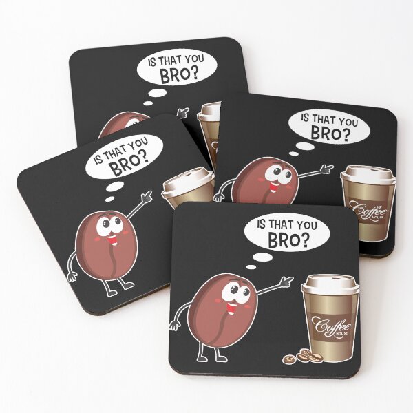 Artikelvorschau, Lustige Kaffeekunst. Bist du das, Bruder? entworfen und verkauft von Deano's Designs.